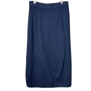 Everlane ribbed knit maxi column‎ skirt, minimalist, cozy, quiet luxury, capsule